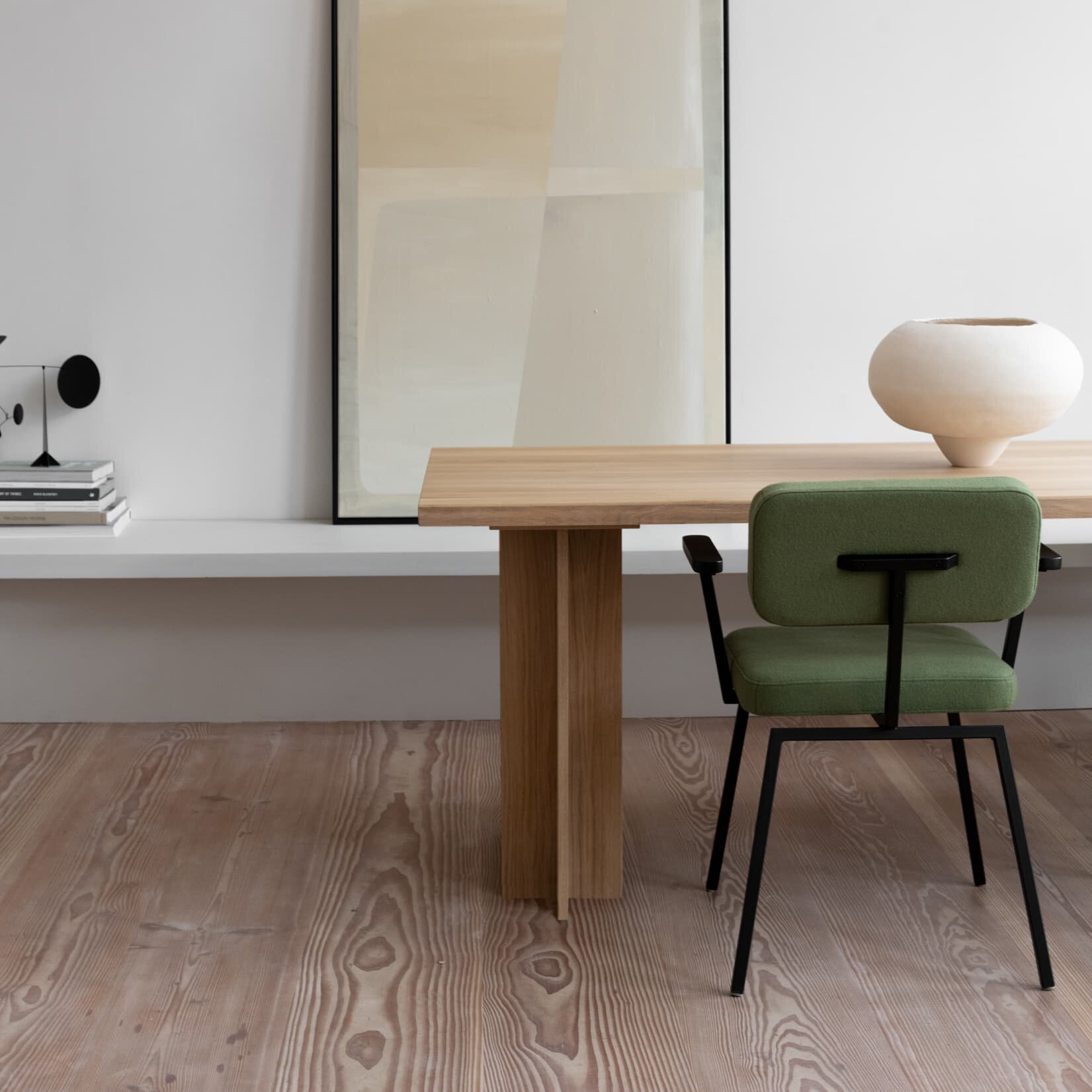 Column Oak natural lacquer Rectangular Standard Oak natural